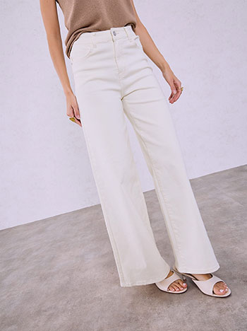 Celestino Τζιν Ψηλόμεσο Wide Leg Sq1628 1083+2 Παντελόνια Jeans Γυναικεία Ρούχα Μόδα