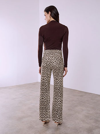 Τζιν wide leg με animal print SQ1628.1108+1 φωτογραφία