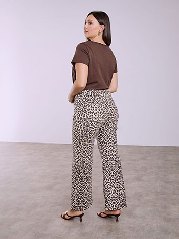 Τζιν wide leg με animal print SQ1628.1108+1 φωτογραφία