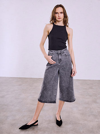 Τζιν μακριά βερμούδα wide leg SQ1628.1123+2