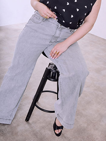 Celestino Τζιν Ψηλόμεσο Wide Leg Sq1628 1136+1 Παντελόνια Jeans Γυναικεία Ρούχα Μόδα