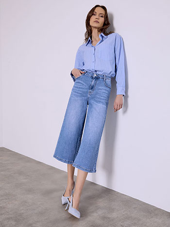 Τζιν ψηλόμεσο wide leg SQ1628.1152+1