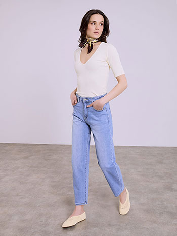 Τζιν baggy ψηλόμεσο SQ1628.1189+1