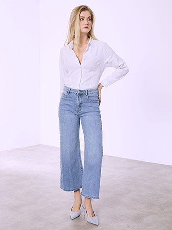 Τζιν με τρουκς wide leg SQ1628.1281+2