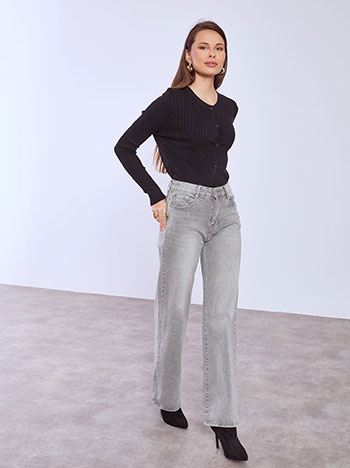 Τζιν wide leg μονόχρωμο SQ1628.1295+1