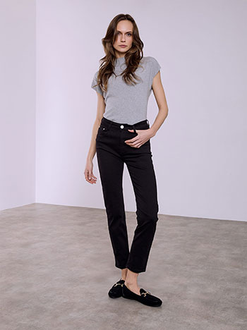 Τζιν skinny μονόχρωμο με βαμβάκι SQ1628.1933+1