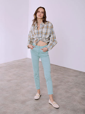 Τζιν skinny μονόχρωμο με βαμβάκι SQ1628.1933+3