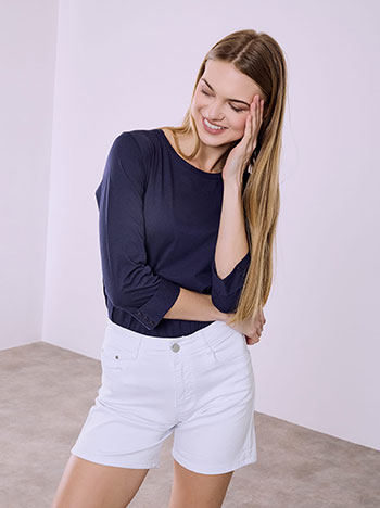 Τζιν σορτς μονόχρωμο SQ1628.1934+3