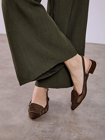 Παπούτσια φλατ με ημιδιάφανες λεπτομέρειες SQ1697.A024+1