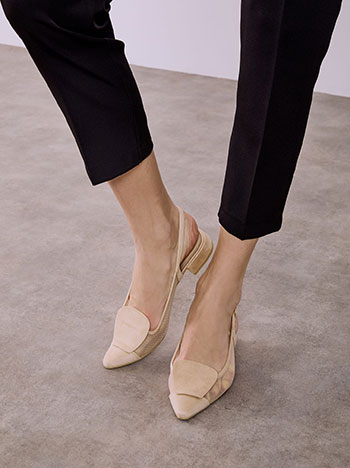 Παπούτσια φλατ με ημιδιάφανες λεπτομέρειες SQ1697.A024+2