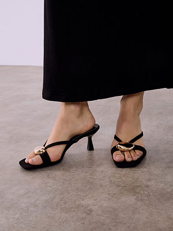 Πέδιλα με μεταλλική λεπτομέρεια SQ1697.A079+1