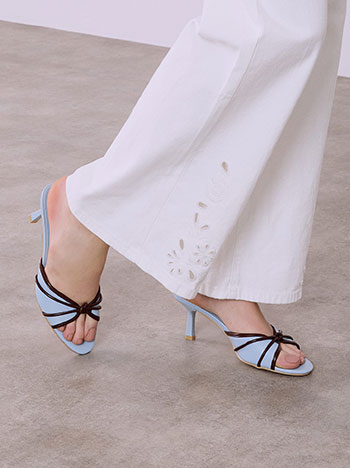 Πέδιλα με λεπτομέρειες δερματίνης SQ1697.A491+1