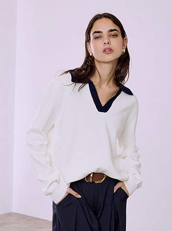 Μπλούζα με κλασικό γιακά SQ1738.4122+3