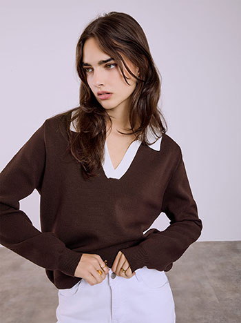 Μπλούζα με κλασικό γιακά SQ1738.4122+4