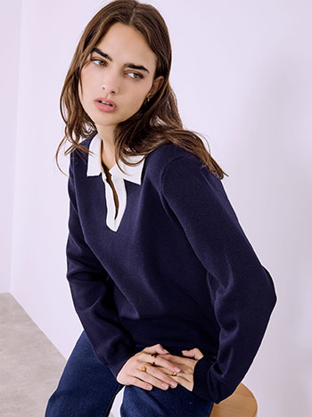 Μπλούζα με κλασικό γιακά SQ1738.4122+7