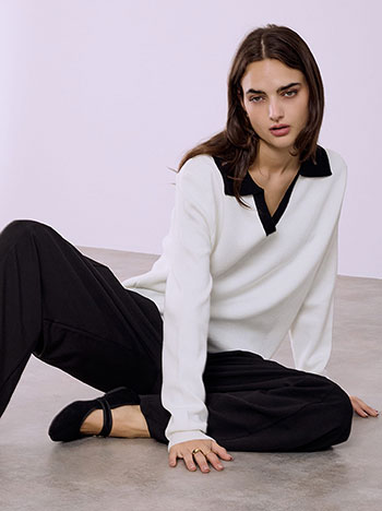 Μπλούζα με κλασικό γιακά SQ1738.4122+2