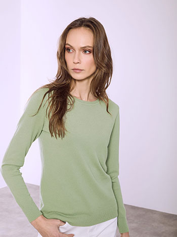 Πουλόβερ μονόχρωμο με απαλή υφή SQ1738.4887+7