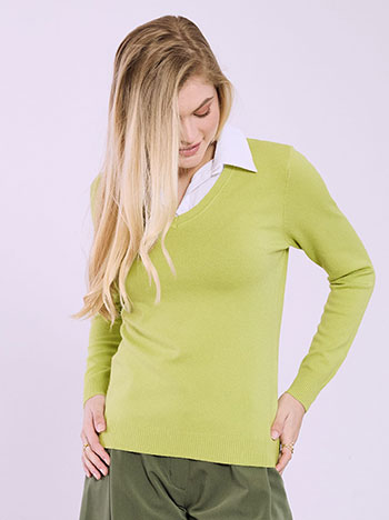 Πουλόβερ με γιακά SQ1738.4920+7