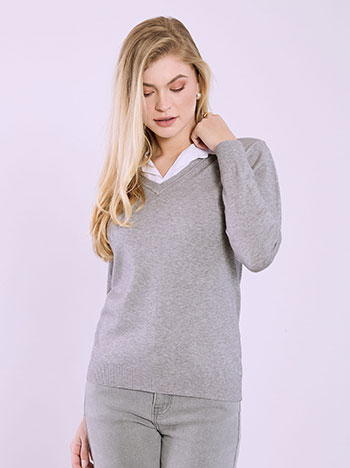 Πουλόβερ με γιακά SQ1738.4920+4