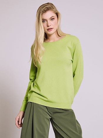 Πουλόβερ με γυριστή λαιμόκοψη SQ1738.4965+15