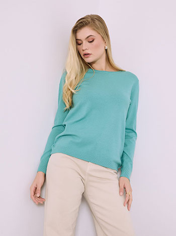 Πουλόβερ με γυριστή λαιμόκοψη SQ1738.4965+9