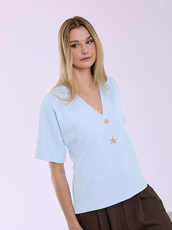 Ζακέτα με κουμπιά ήλιος αστερίας SQ1738.5115+2