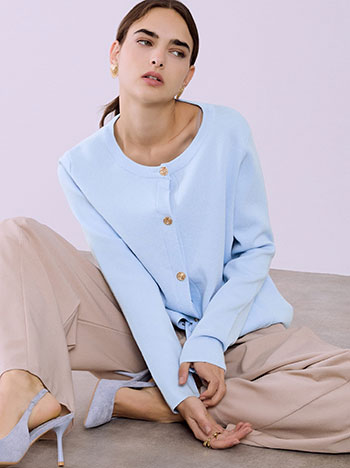 Ζακέτα πλεκτή με τσέπες SQ1738.5119+2