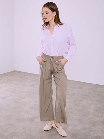 Παντελόνα βαμβακερή μονόχρωμη SQ1755.1821+2