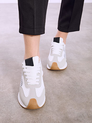 Αθλητικά παπούτσια με συνδυασμό υφασμάτων SQ1760.A120+1