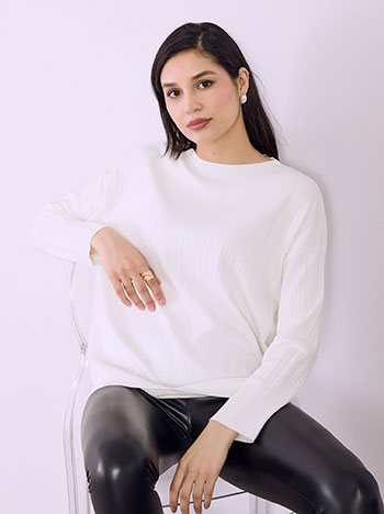 Μπλούζα ασύμμετρη πλισέ SQ1794.4183+4