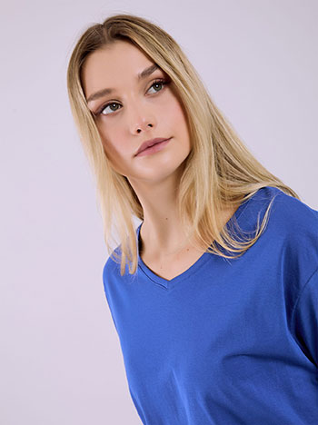Celestino T-Shirt Μονόχρωμο Sq1794 4612+7 Μπλούζες T-Shirts Γυναικεία Ρούχα Μόδα