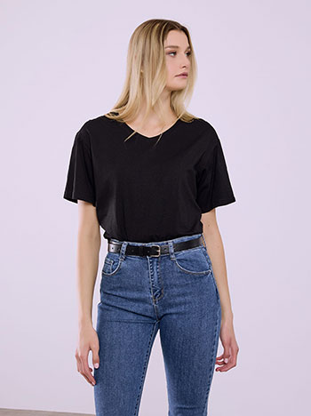 T-shirt μονόχρωμο SQ1794.4612+5