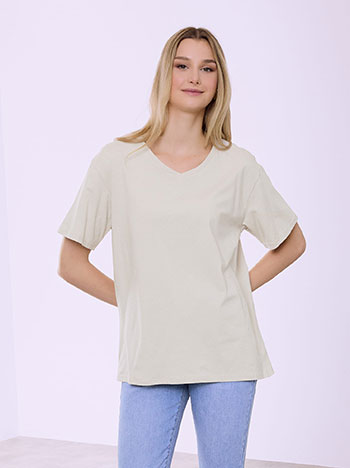 T-shirt μονόχρωμο SQ1794.4612+6