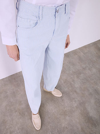 ΤΖιν ψηλόμεσο με βαμβάκι ριγέ SQ1795.1013+2 φωτογραφία