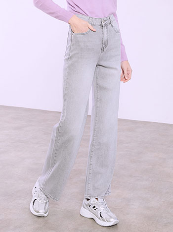 Τζιν wide leg ψηλόμεσο με βαμβάκι SQ1795.1056+1