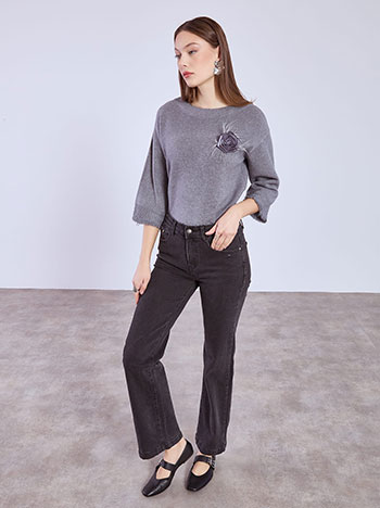 Τζιν wide leg μονόχρωμο SQ1796.1511+1