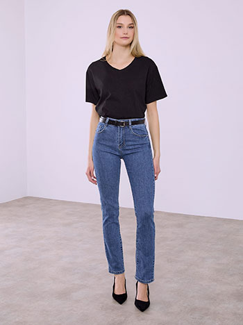 Τζιν push up με ζώνη SQ1796.1607+1