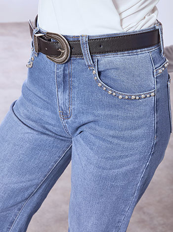 Τζιν wide leg με τρουκς στις τσέπες SQ1796.1622+1