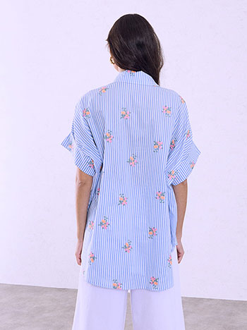 Πουκάμισο oversized ριγέ SQ1801.3141+1