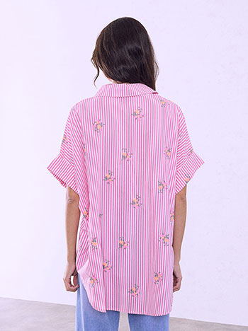 Πουκάμισο oversized ριγέ SQ1801.3141+3