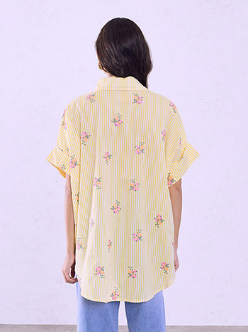 Πουκάμισο oversized ριγέ SQ1801.3141+2
