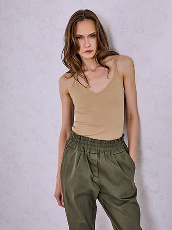 Τιραντάκι ριπ με V λαιμόκοψη SQ2022.4237+3