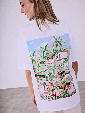 T-shirt με φοίνικες SQ453.4976+1