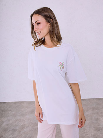 Celestino T-Shirt με Φοίνικες Sq453 4976+1 Μπλούζες T-Shirts Γυναικεία Ρούχα Μόδα