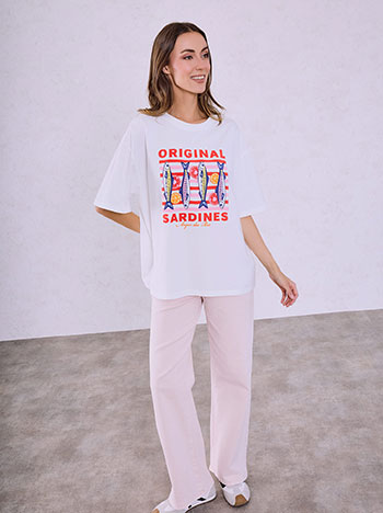  T-shirt με στάμπα ψάρια SQ453.4981+1 - 4