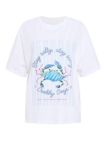  T-shirt με στάμπα καβούρι SQ453.4987+1 - 3