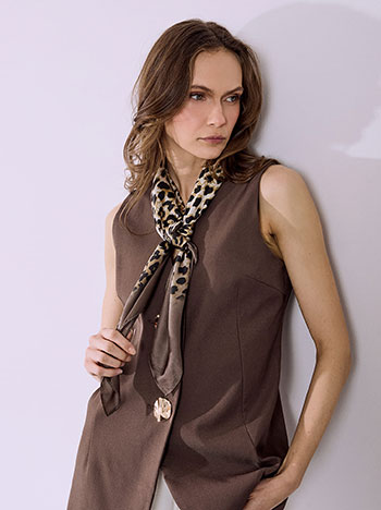 Μαντήλι με λεοπάρ σχέδιο SQ673.A489+1