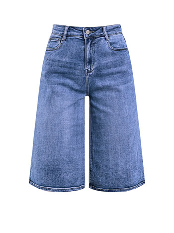 Τζιν βερμούδα wide leg SQ7561.1220+2