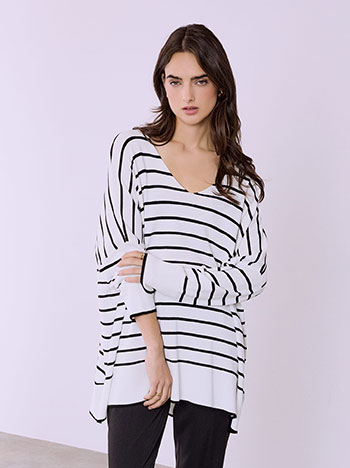 Μπλούζα ριγέ oversized SQ7561.4063+1