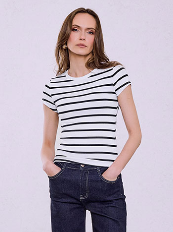 T-shirt ριγέ SQ7561.4180+2